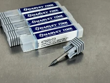 (5) Harvey .02" (.5mm) Carbide End Mill Miniature Ball Nose 47920-C3