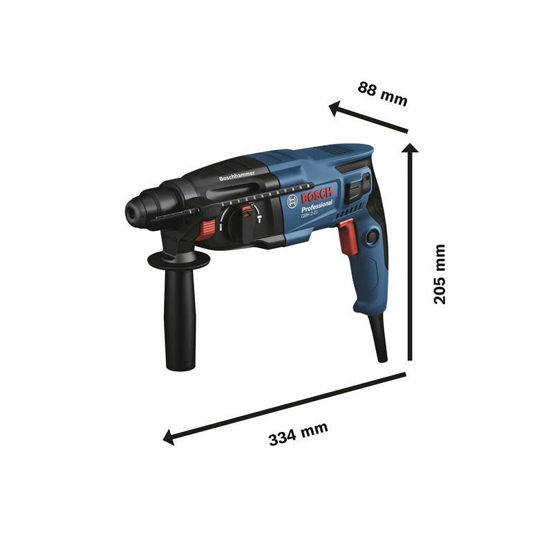 Bosch SDS-Plus Bohrhammer GBH 2-21 Professional + Schnellspannbohrfutter/Koffer - Bild 4 von 4