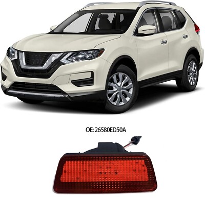 Red Lens LED Rear Brake Stop Tail Fog Light For Nissan Juke/Rogue/Murano X-Trail
