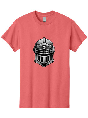 Gladiator-Helmet-With-Skull Mens Graphic Tee, 100% Cotton, Casual Summer Wear