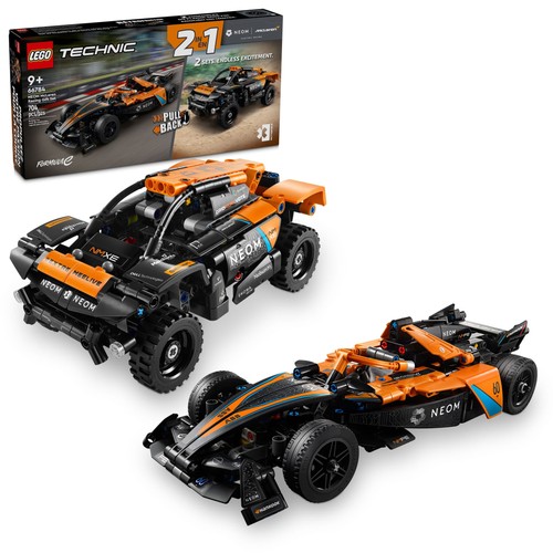 LEGO 66784 Technic NEOM McLaren Racing Gift Set, 704 Pieces, Two Pull-Back Race