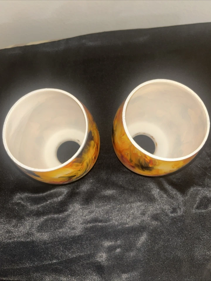 Westinghouse 8131100 - Handblown Fire Pit Glass Shade Pendant Light Set Of 2 - Image 2 of 4