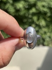 Silver Moonstone Ring, Vintage 925