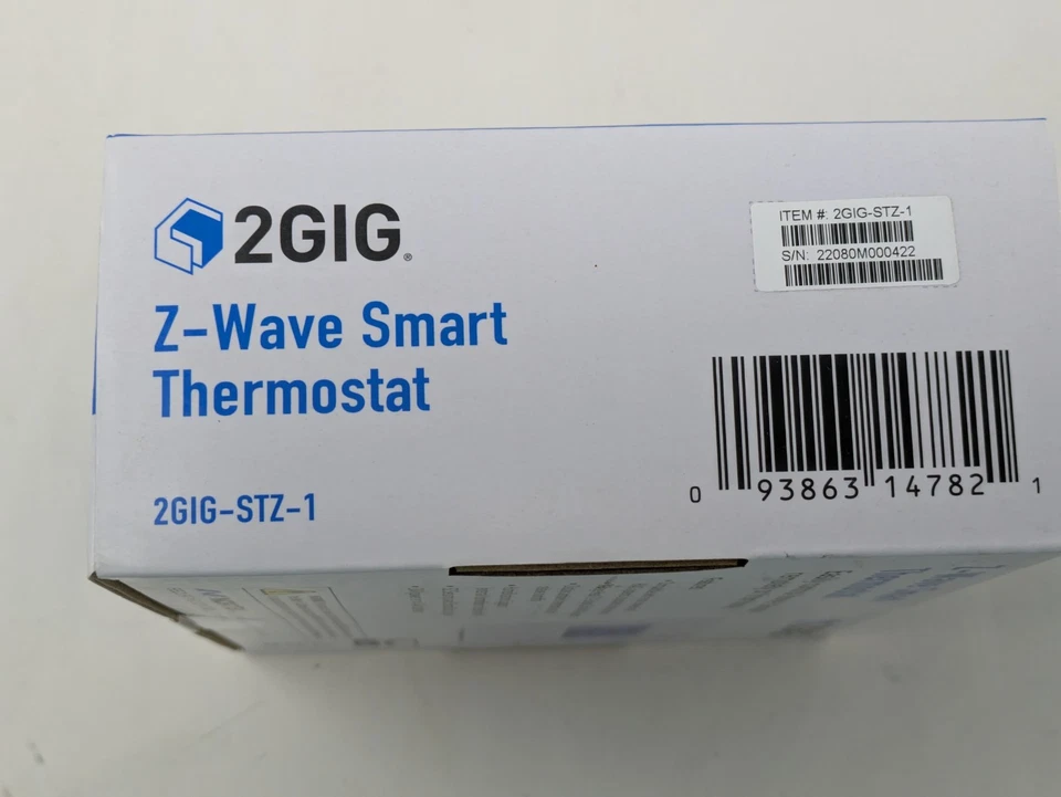 2gig Z-Wave 700 Smart Programmable Thermostat 2GIG-STZ-1 New Sealed - Image 4 of 4