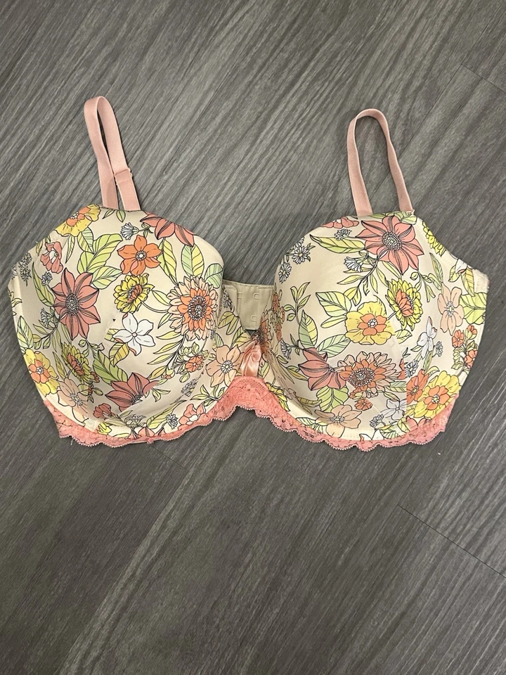 Juego de 2 sujetadores florales Adore Me talla 32 DDD Foto 2 de 4