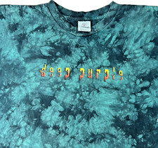 Deep Purple Tie Die T Shirt Size XL Short Sleeve