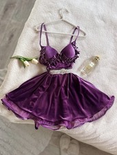 babydoll nightgown with rhinestone belt