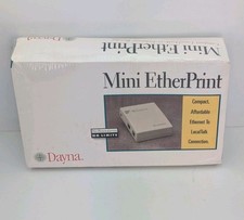 Sealed Dayna Mini Etherprint LocalTalk Ethernet Vintage 1994 New Old Stock
