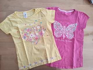 T Shirt 2 er Set Mädchen Gr. 122