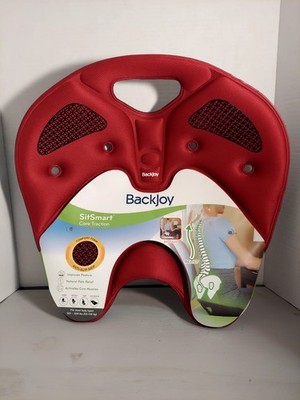 Backjoy Sit Smart Core Traction Anti-Slip Seat Cushion for Back Pain (Red) - NEW