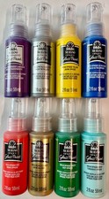 FolkArt Murano Acrylic Glass Paint 2 Oz. Metallic Opaque Transparent Irid U Pick