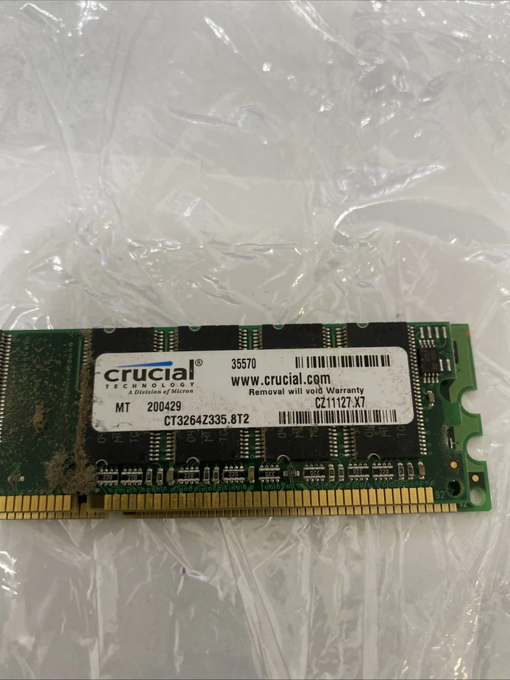 Crucial PC2-8500 1 GB DIMM 1066 MHz DDR2 SDRAM Memory (CT12864AA1067) - Image 3 of 4