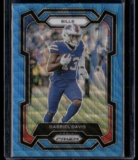 2023 Panini Prizm Gabriel Davis Blue Wave Prizm 164/199 #29 Buffalo Bills