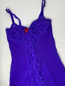 Agent Provocateur Rizzo Purple Corset Slip Dress 36C