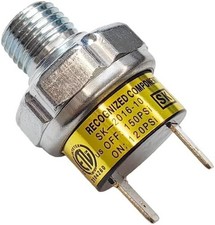 Air Pressure Switch 165-200 PSI Tank Mount Type Thread 1/4"NPT 12V 24V DC Air Co