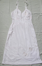 Vintage 60's white Acetate with Butterfly detail classic pin-up slip