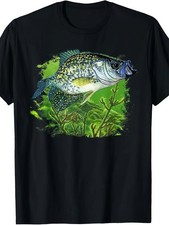 Men'S Summer Short Sleeve T-Shirt Bluegill Fish in Green Water Breathable Casu