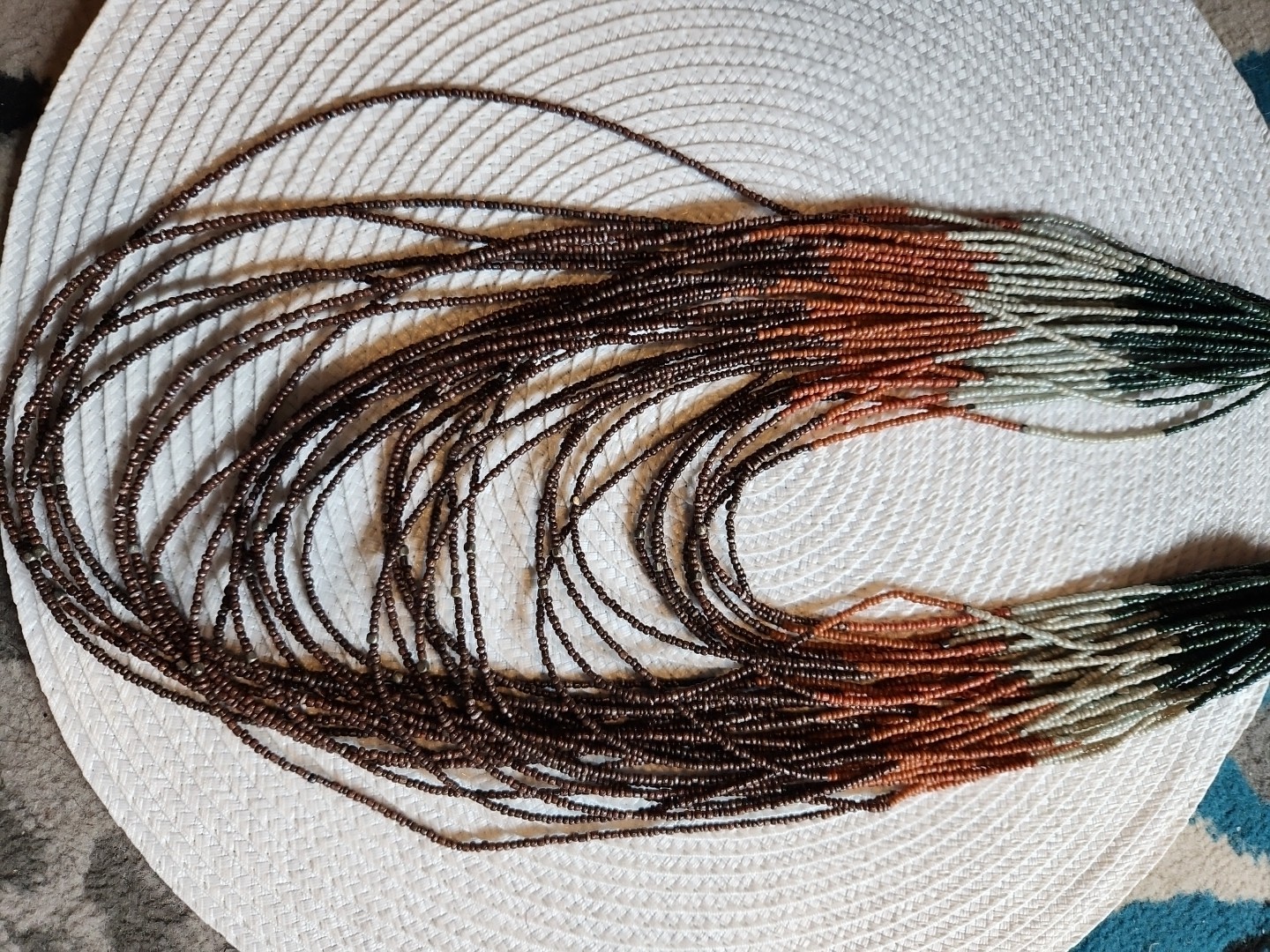 Multiple Level Multicolor Necklace Aged From The … - image 4