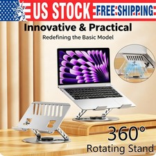 360&deg; Adjustable Foldable Laptop Stand Metal Notebook Riser Computer Holder Desk