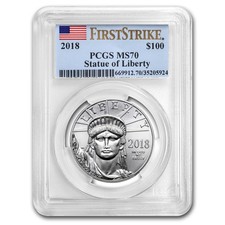 2018 1 oz American Platinum Eagle MS-70 PCGS (FirstStrike®) 2502.10 per troy oz
