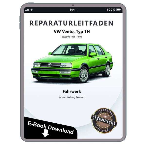 Vw Vento 1H 1991-1998 Fahrwerk Achsen Lenkung Bremsen Werkstatthandbuch Ebook-image