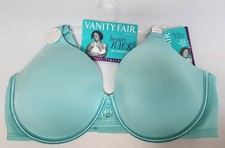 Vanity Fair Beauty Back Smooth Full Figure Bra - Rainforest Aqua - 40D - 76380