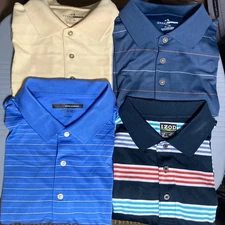 Greg Norman Izod Grand Slam Golf Shirts XL/XG Mens Polo 4 Pack Bundle