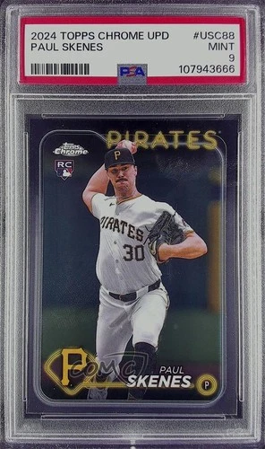 2024 Topps Chrome Update Paul Skenes #USC88 PSA 9 MINT Rookie RC
