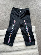 Skeleton Print Leggings Black Halloween Stretch Leggings Kids