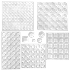 202 Pcs Clear Adhesive Bumper Pads - Self-Adhesive Rubber Feet for Furniture