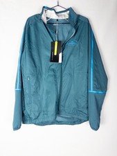 NWT Nike Golf Jacket Mens L Blue Soft Shell Windbreaker Performance Full Zip