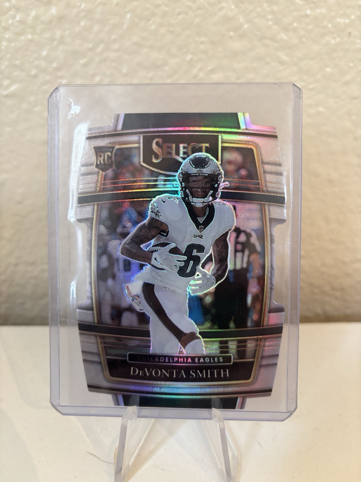 2021 Panini Select - Concourse Devonta Smith #49 Silver Prizm Die-Cut (RC)
