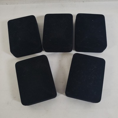 Lot of 5 Madelyn Black Velvet Jewelry Gift Boxes Necklace Pendant Display