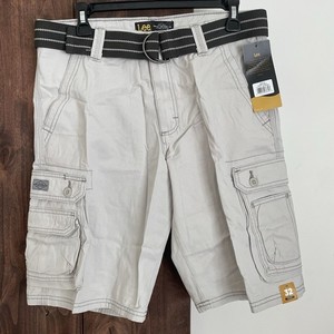 Camo Shorts Lee Men's Big-Tall Dungarees Belted Wyoming Cargo