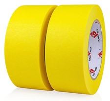 BOMEI PACK Yellow Painters Tape 2 inch Wide, 2 Pack Paint