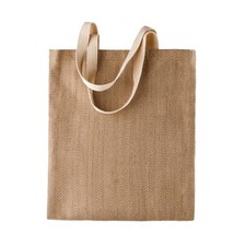 Image of Kimood Womens/Ladies Patterned Jute Bag (Pack Of 2)One Size Natural/Cappucino  R