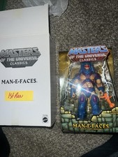 New   Box 2011 MOTUC Masters of the Universe Classics Man E Faces Figure 1st Run