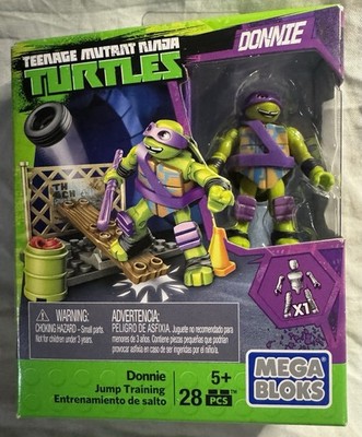 Mega Bloks Teenage Mutant Ninja Turtles Donnie Jump Training Leaps into Action!