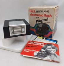 ITT MagicFlash Polaroid Pronto Land Camera Flash Unit w/Original Box  Manual