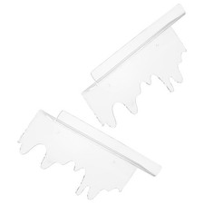  2 Pcs Bathroom Storage Rack Shelf Bedroom Small Clear Cosmetics Wall