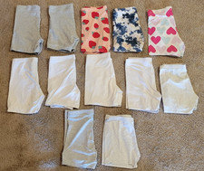 Member's Mark Girls Cart Wheel Shorts Size 10/12 Cotton Stretch Lot Of 12