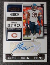 Panini Contenders 2023 Rookie Ticket Gervon Dexter Sr. Autograph #236 Bears NFL