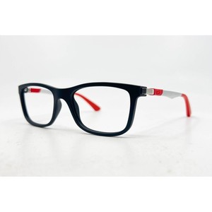 Ray-Ban Eyeglasses Kids Black Red Used Square RB 1549 3652 48-16-125