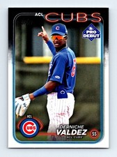 #PD-126 2024 Topps Pro Debut { Derniche Valdez Cubs