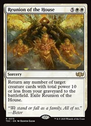 Reunion of the House [TDC] #15 Rare Near Mint MTG
