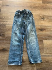 FlypaperJeans Boys Size 12 Adjustable Waist  Boot Cut Jean Medium Wash 
