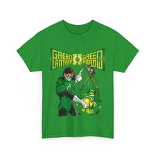 Green Lantern & Green Arrow T-Shirt - Neal Adams Art - 1970s DC Comics