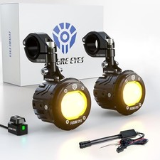 Motorcycle LED Fog Lights, 120W Auxiliary Driving Spotlight, High/Low Beam,