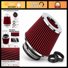 High Flow Washable Clamp-on Air Intake Filter Universal Cone Filter With 3-4 High Flow Washable Clamp-on Air Intake Filter Universal Cone Filter With 3-4