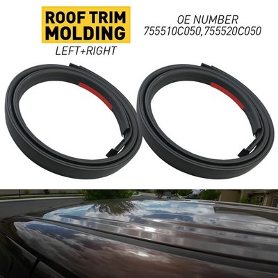 755520C050 Molding Side Roof Drip 2007-2020 Black Car for Tundra Double Cab Kits